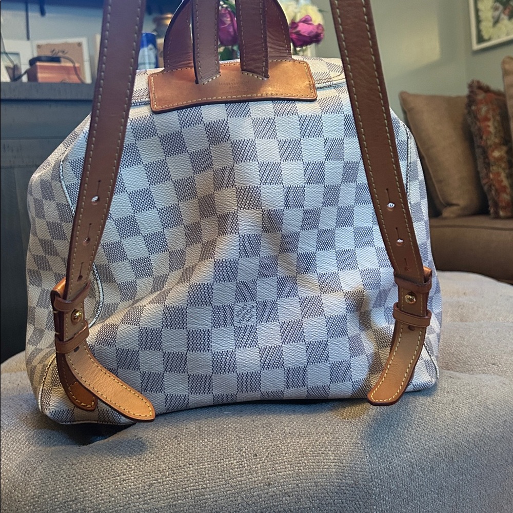 Louis Vuitton Damier Azur Canvas Sperone Backpack & Damier Azur Organizer - Picture 8 of 17